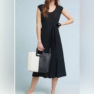 Anthropologie Abbey Crop Wide Leg
Black Crepe Jumpsuit